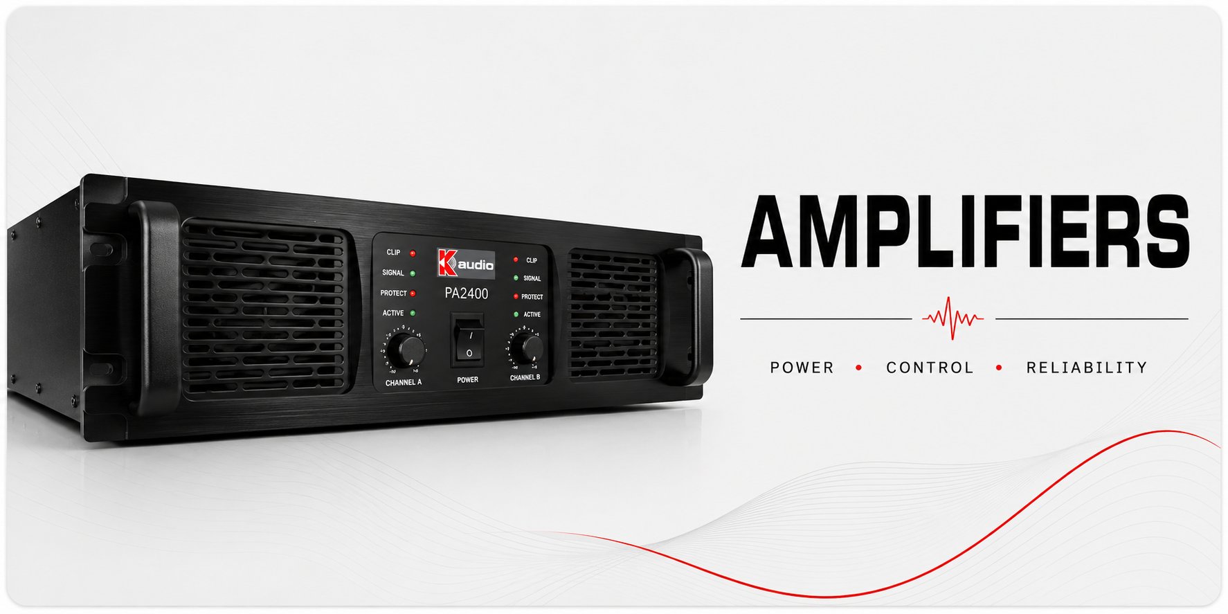 K-Audio Pro Power Amplifiers