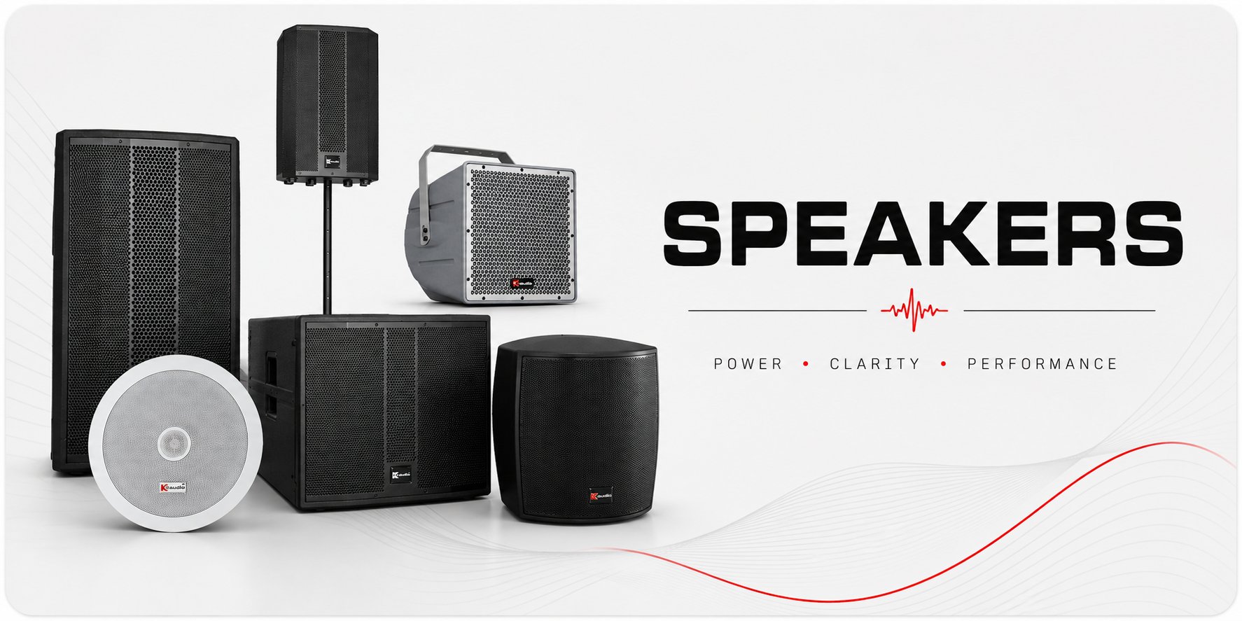 K-Audio Pro PA Speakers