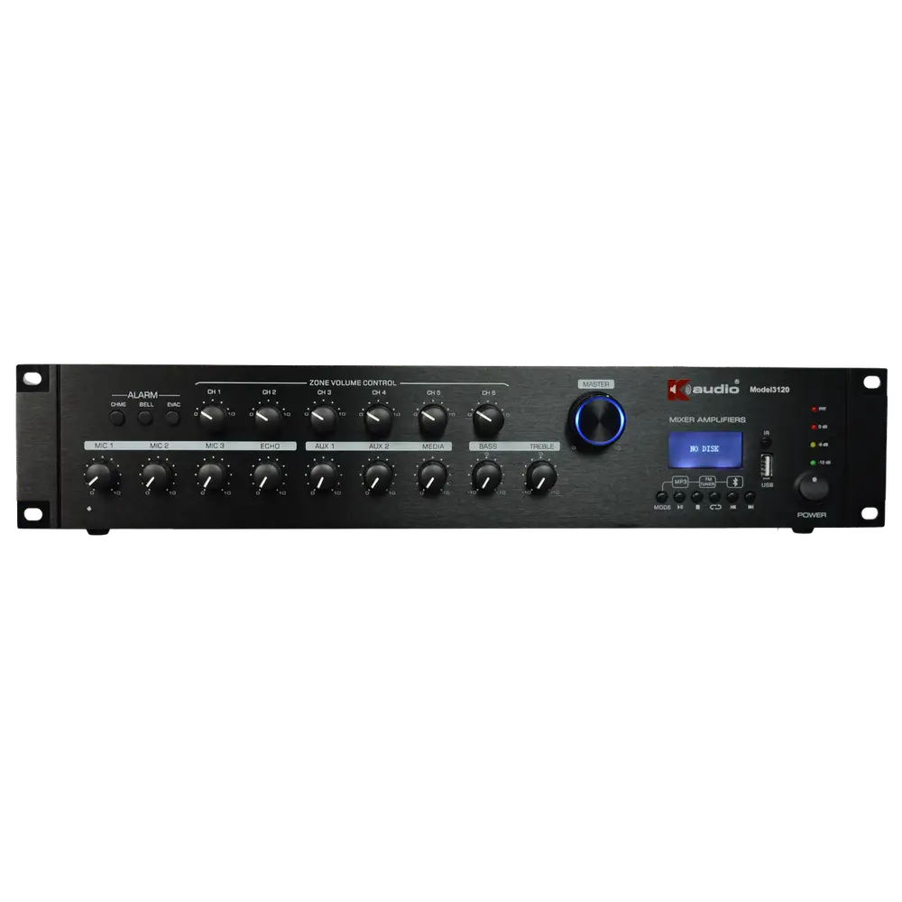 K-Audio Pro M3120 PA amplifier for 100V line