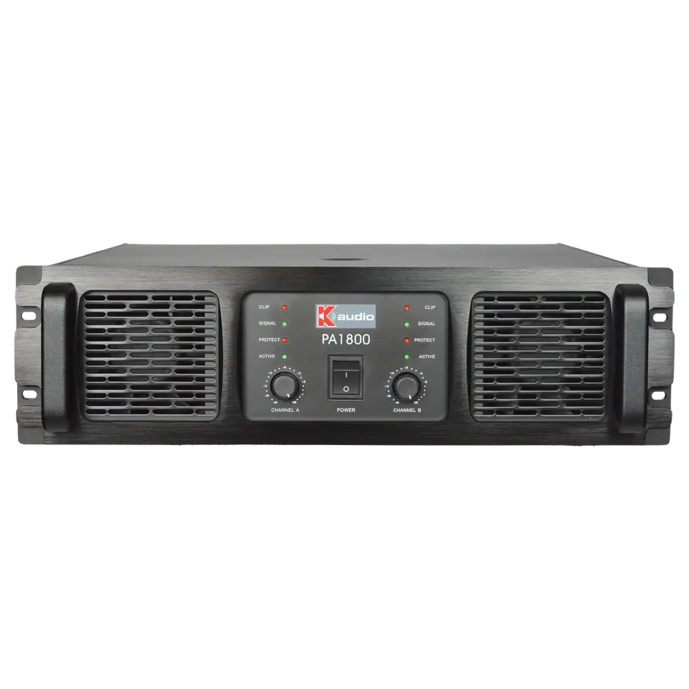 K-Audio Pro PA1800 power amplifier