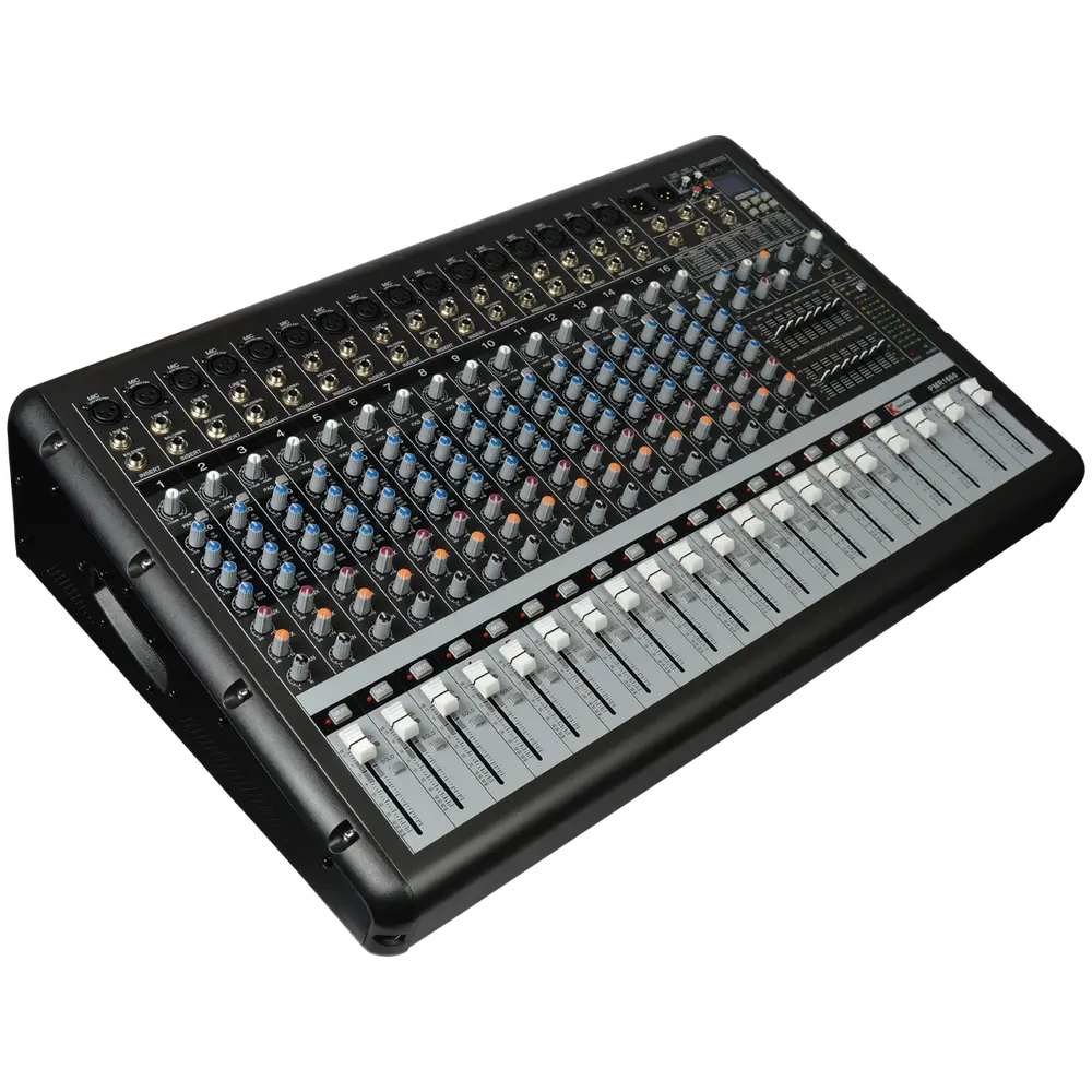 K-Audio Pro PMR1660 powered mixer for PA setup