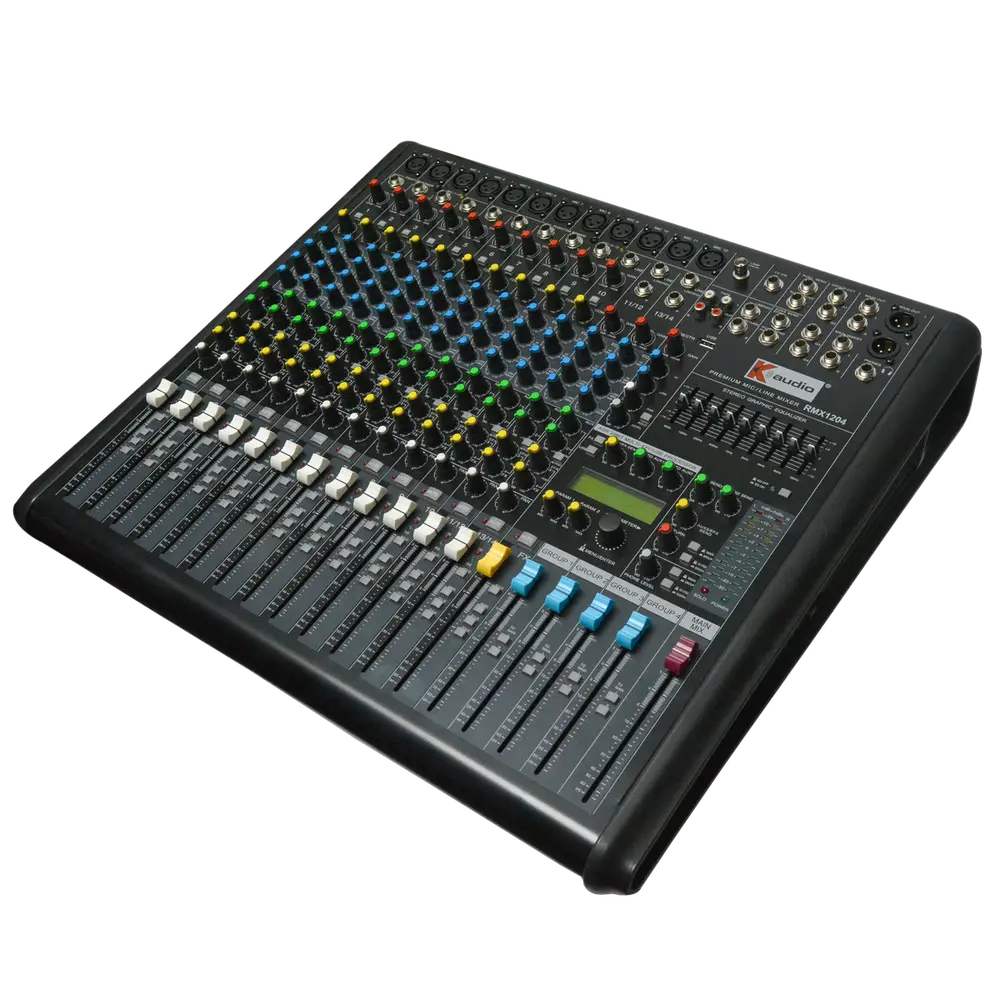 K-Audio Pro RMX1204 mixer gain controls