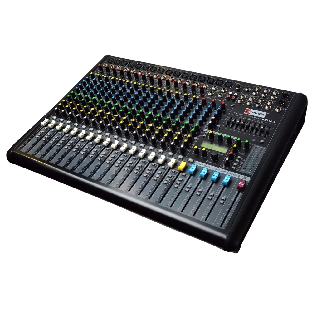 K-Audio Pro RMX1604 mixer EQ section